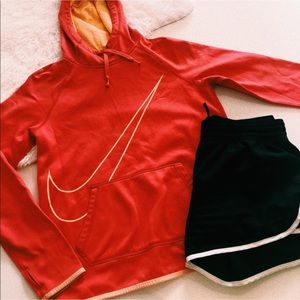 Nike Pink Hoodie Thermal Sweatshirt